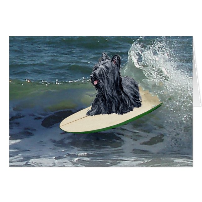 Surfing Skye Terrier (Vorderseite (Horizontal))