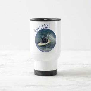 Surfing Skye Terrier Reisebecher
