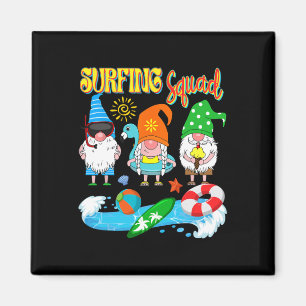 Surfing Squad Drei Gnome Hawaiian Surfen Sommer Magnet