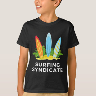 Surfing Syndicate Surfer Sommersonnen Surfbrett Su T-Shirt