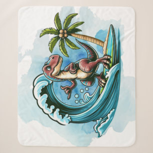 Surfing tropischer Dinosaurier Sherpadecke