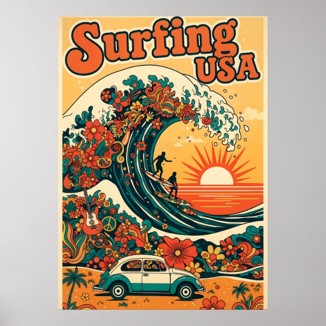 Surfing USA V10 Poster (Vorne)