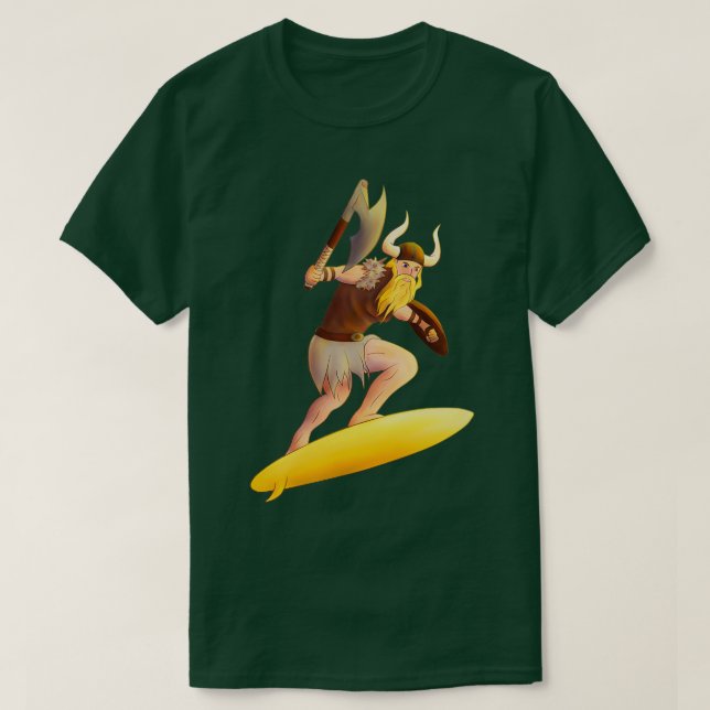 Surfing Viking Classic TShirt (Design vorne)