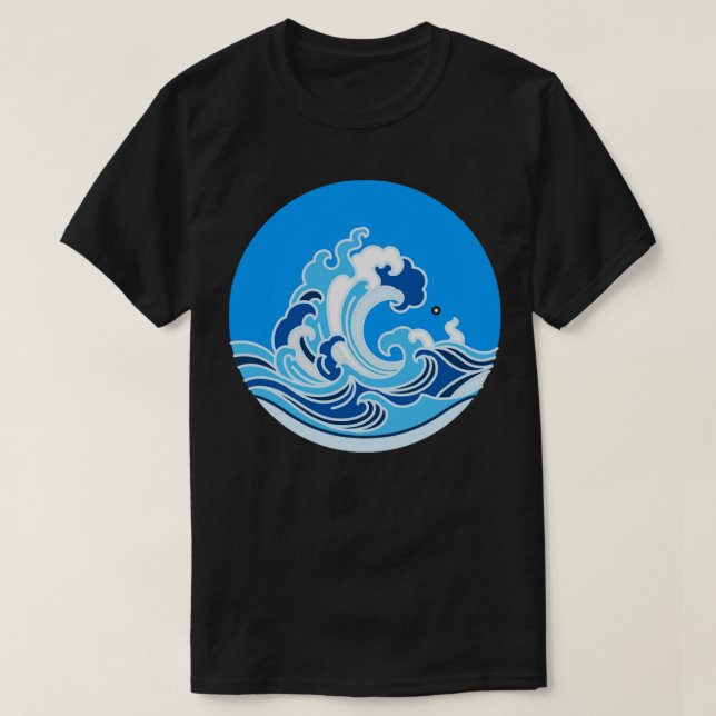Surfing Wave Ocean T-Shirt (Design vorne)