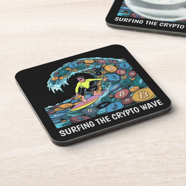 Surfkrypto Getränkeuntersetzer (Linke Seite)