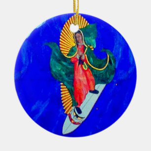 Surfnadel Keramik Ornament