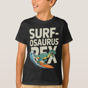 Surfosaurus Rex Lustiger Surfer-Dinosaurier  T-Shirt