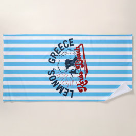 Surfparadies: Keros Beach, Lemnos, Griechenland Strandtuch