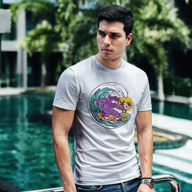 Surfpizza Cat T-Shirt (Von Creator hochgeladen)