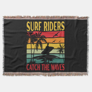 Surfreiter erwischen die Wellen Decke