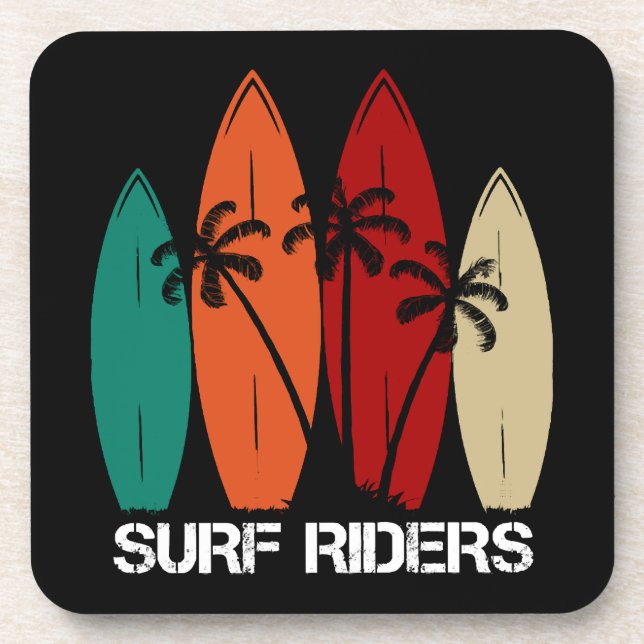 Surfreiter Getränkeuntersetzer (Vorderseite)