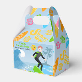 Surf's up boy Birthday Party Geschenkschachtel