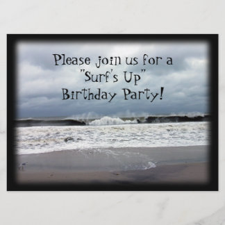 "Surf's Up" Geburtstagsparty Einladung