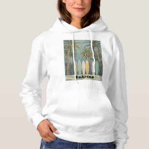 Surf's Up, Pastellstil Personalisiert Hoodie