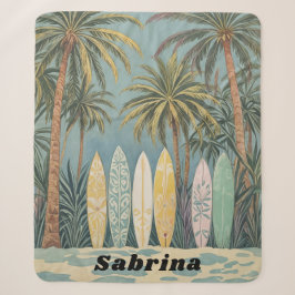 Surf's Up, Pastellstil Personalisiert Sherpadecke