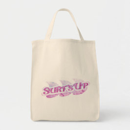 "Surf's Up" pink und lila Surfer Tasche