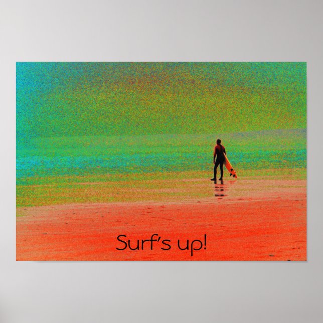 "Surf's up!" Poster (Vorne)
