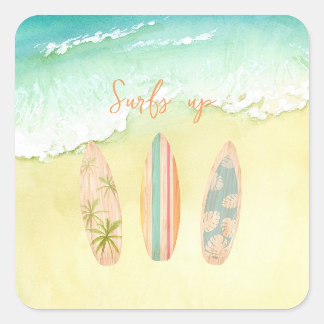 Surfs Up Stickers The Big One Surfer Anniversaire (Devant)