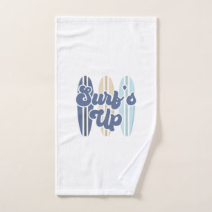 Surf's Up Surfbrett blau Handtuch