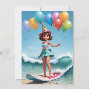 surfs up surfing plage invitations fête d'annivers