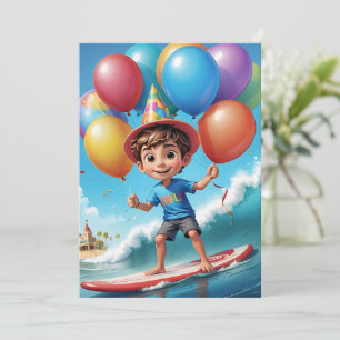 surfs up surfing plage invitations fête d'annivers