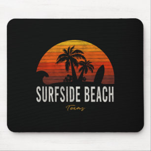 Surfside Beach Tx Texas Beach Palms Urlaubsurf Mousepad