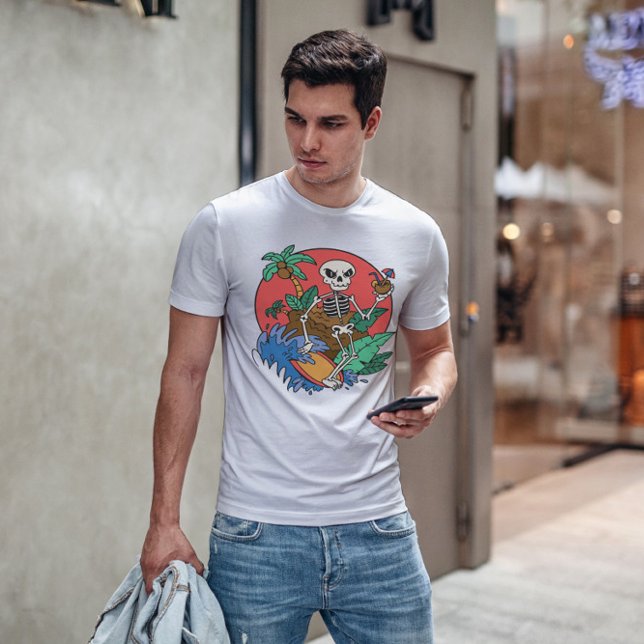 Surfskelett T-Shirt (Von Creator hochgeladen)
