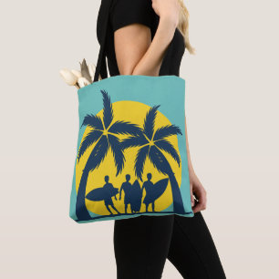 Surfsonne und Palmen cool Surfen Tasche