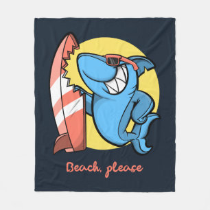 Surfstrand Fleecedecke