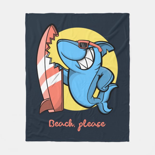Surfstrand Fleecedecke (Vorderseite)