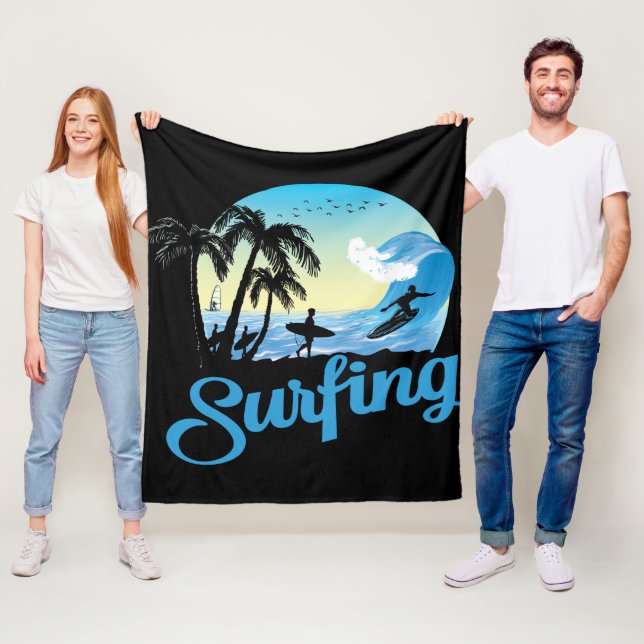 Surfstrand Fleecedecke (Beispiel)