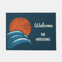 Surfstrand Vintag Retro Personalisiert