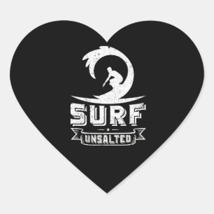 Surfsurfen Ungesalzene Surfgeschenke Herz-Aufkleber