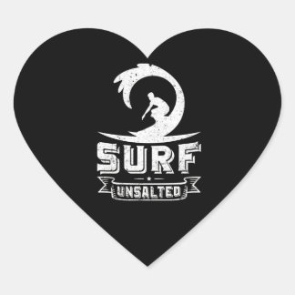 Surfsurfen Ungesalzene Surfgeschenke Herz-Aufkleber