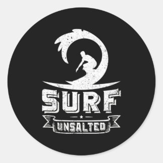 Surfsurfen Ungesalzene Surfgeschenke Runder Aufkleber