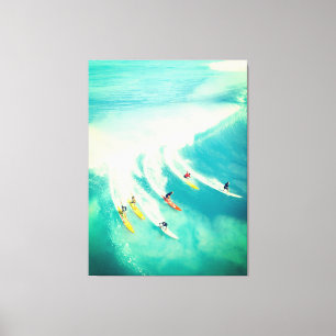 Surfsurfer Surfen Sea Wave Canvas Print Leinwanddruck