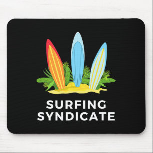Surfsyndikat Surfer Sommer Surfbrett Surfen Freize Mousepad