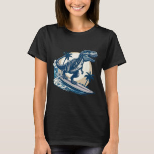 Surftafel-Tyrannosaurus-Rex-Surfdinosaurier Lo T-Shirt