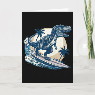 Surftafel Tyrannosaurus Rex Surft Dinosaur Lo Karte