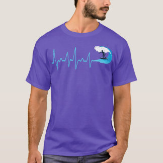Surfwelle Retro Heartbeat Surfer T-Shirt