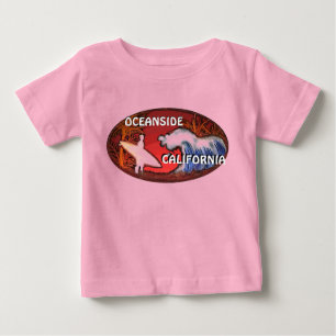 Surfwellen am Meer California Art Outfit Baby T-shirt
