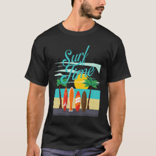 Surfzeit für Surfer Sommersurfen Urlaub T-Shirt