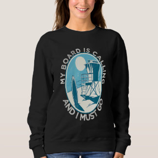Surfzitate Jugend Retro Surfer Sonnenuntergang Sweatshirt