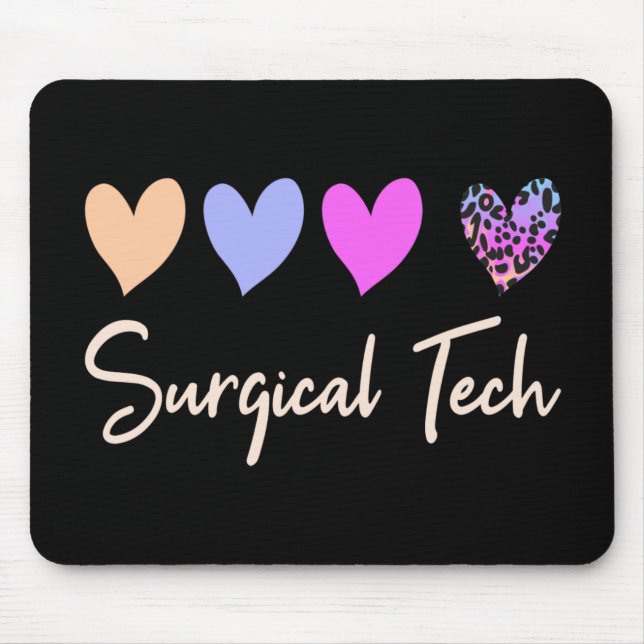 Surg Scrub Tech Chirurgischer Techniker Mousepad (Vorne)