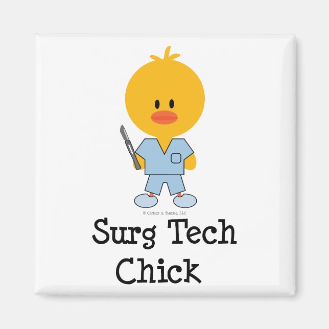 Surg Tech Chick Magnet (Vorne)