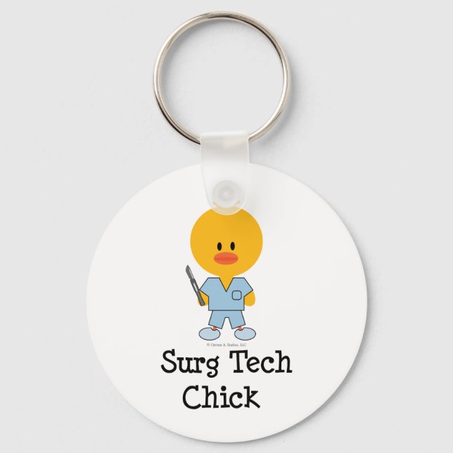 Surg Tech Chick Schlüsselanhänger (Vorderseite)