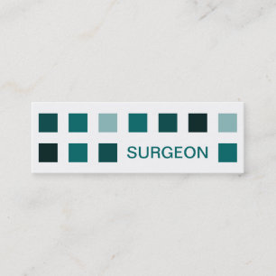 SURGEON (Mod-Quadrate) Mini Visitenkarte