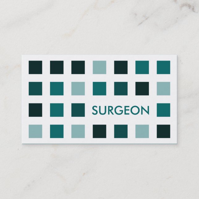 SURGEON (Mod-Quadrate) Visitenkarte (Vorderseite)