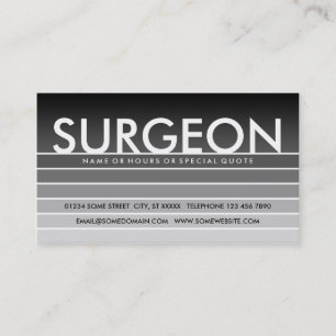 SURGEON VISITENKARTE