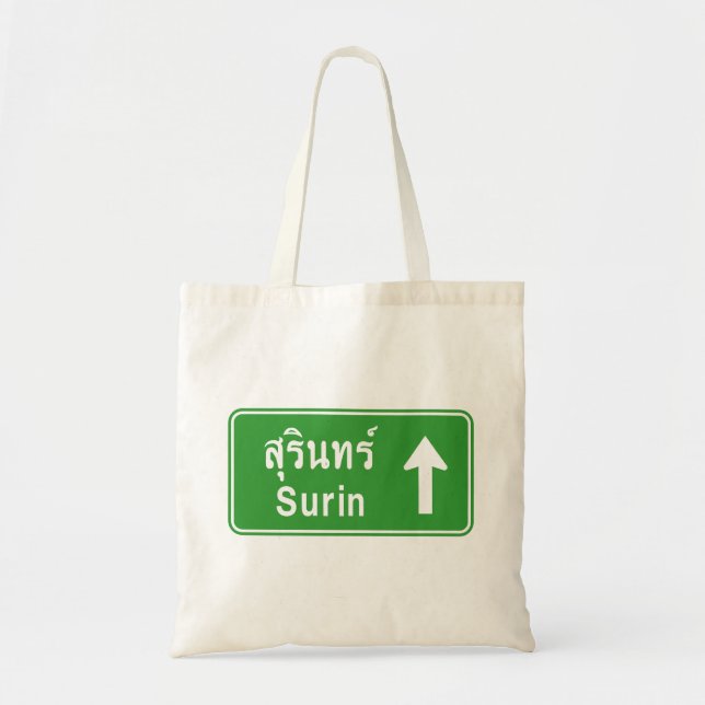 Surin Ahead ⚠ Thai Highway Traffic ⚠ Tragetasche (Vorne)